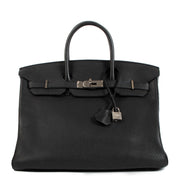Hermès Birkin 35 Black Togo Palladium Hardware