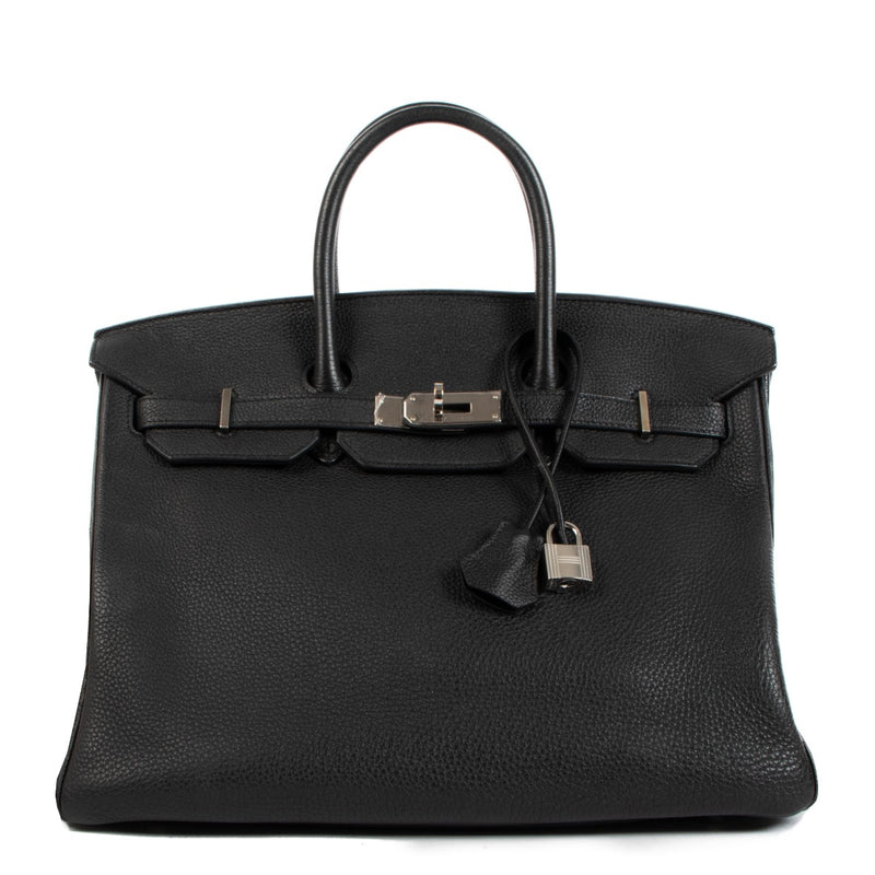 Hermès Birkin 35 Black Togo Palladium Hardware