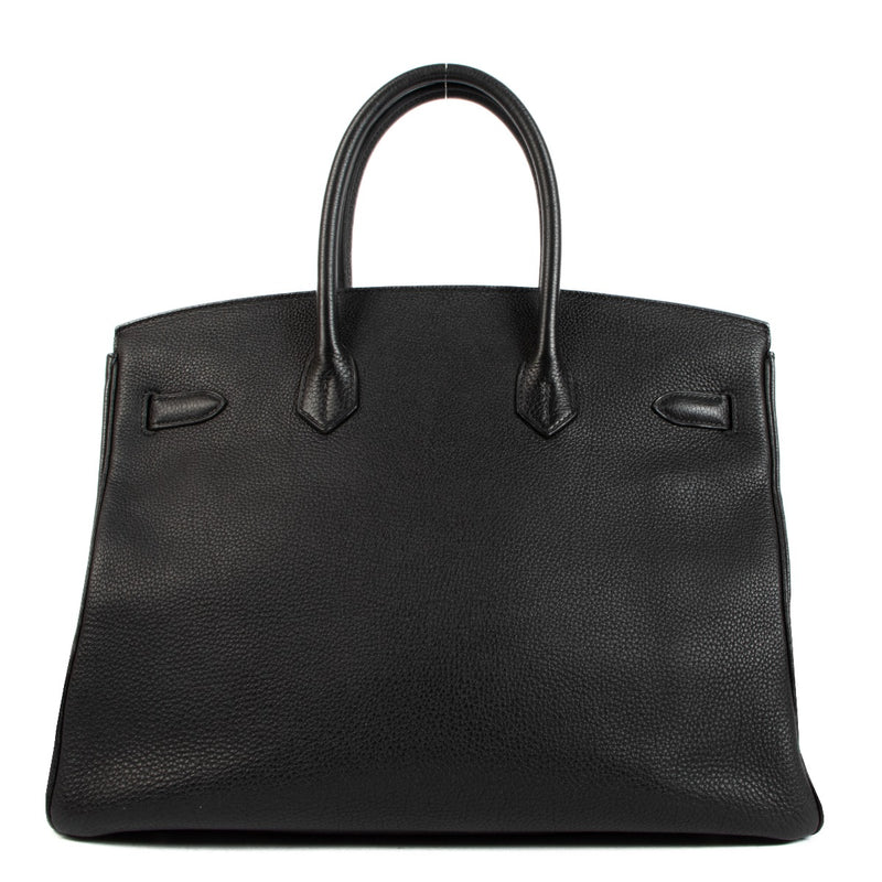 Hermès Birkin 35 Black Togo Palladium Hardware
