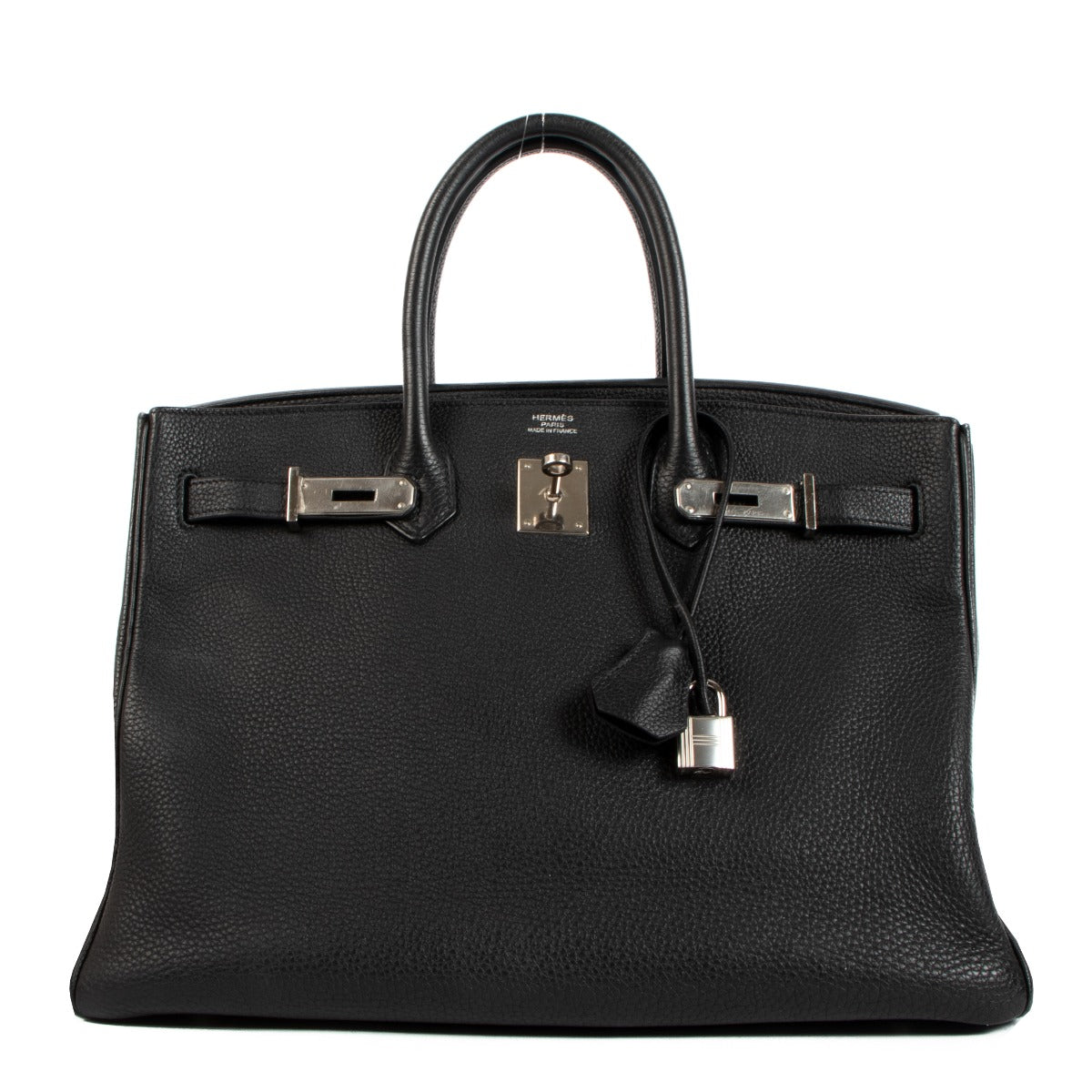 Authentic second hand Hermès Birkin 35 Black Togo Palladium Hardware on www.labellov.com