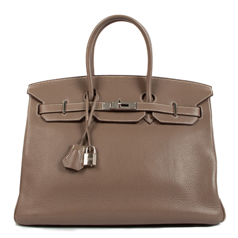 Hermès 2007 Birkin 35 Etoupe Taurillon Clemence