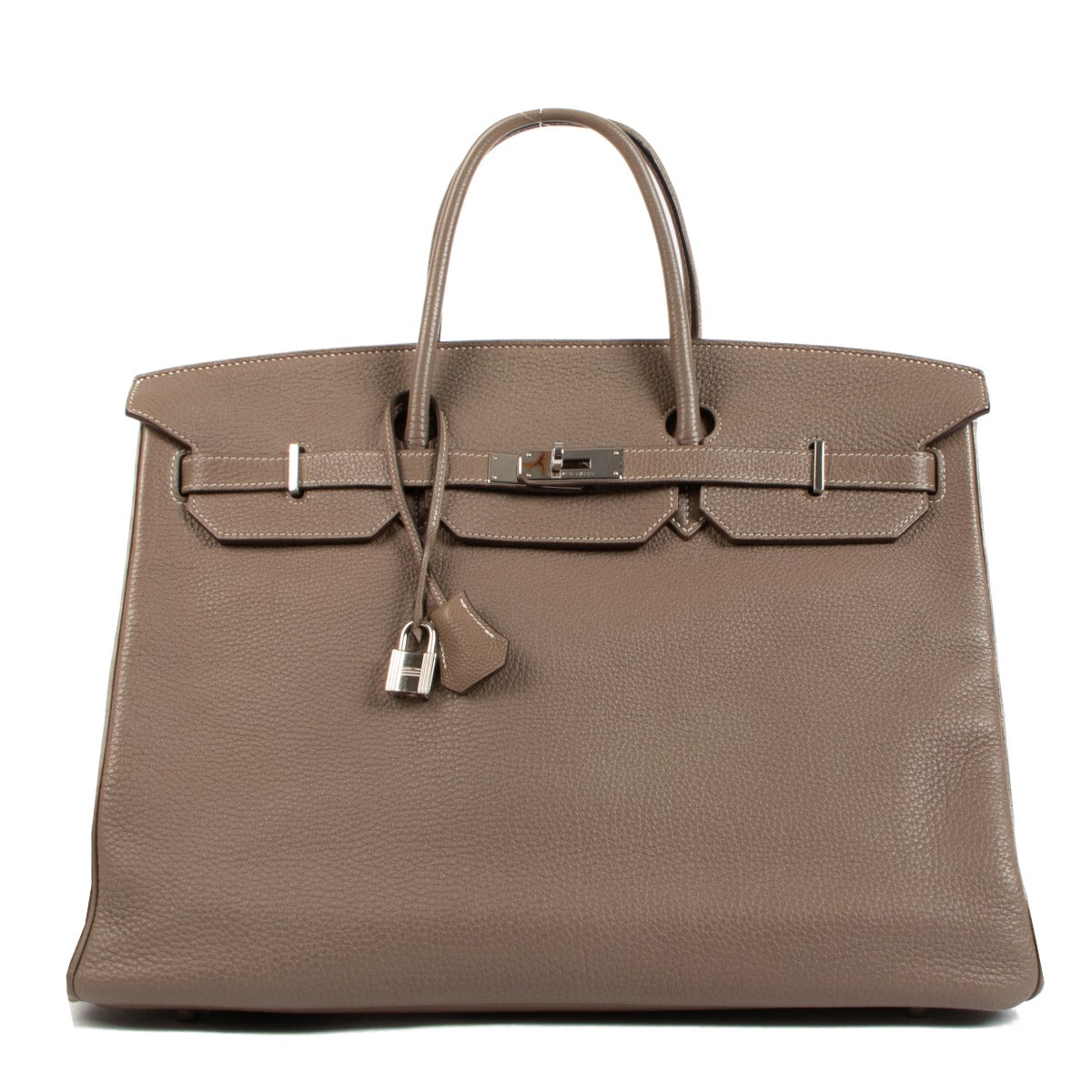 Hermès 2010 Birkin 40 Taurillon Clemence Etoupe PHW
