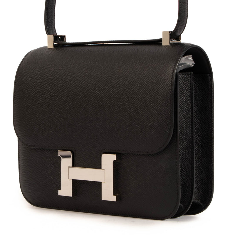 Authentic second hand Hermès Constance 24 Black Epsom on www.labellov.com
