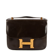 authentic second hand Vintage Hermès Brown Constance Shoulder bag on www.Labellov.com