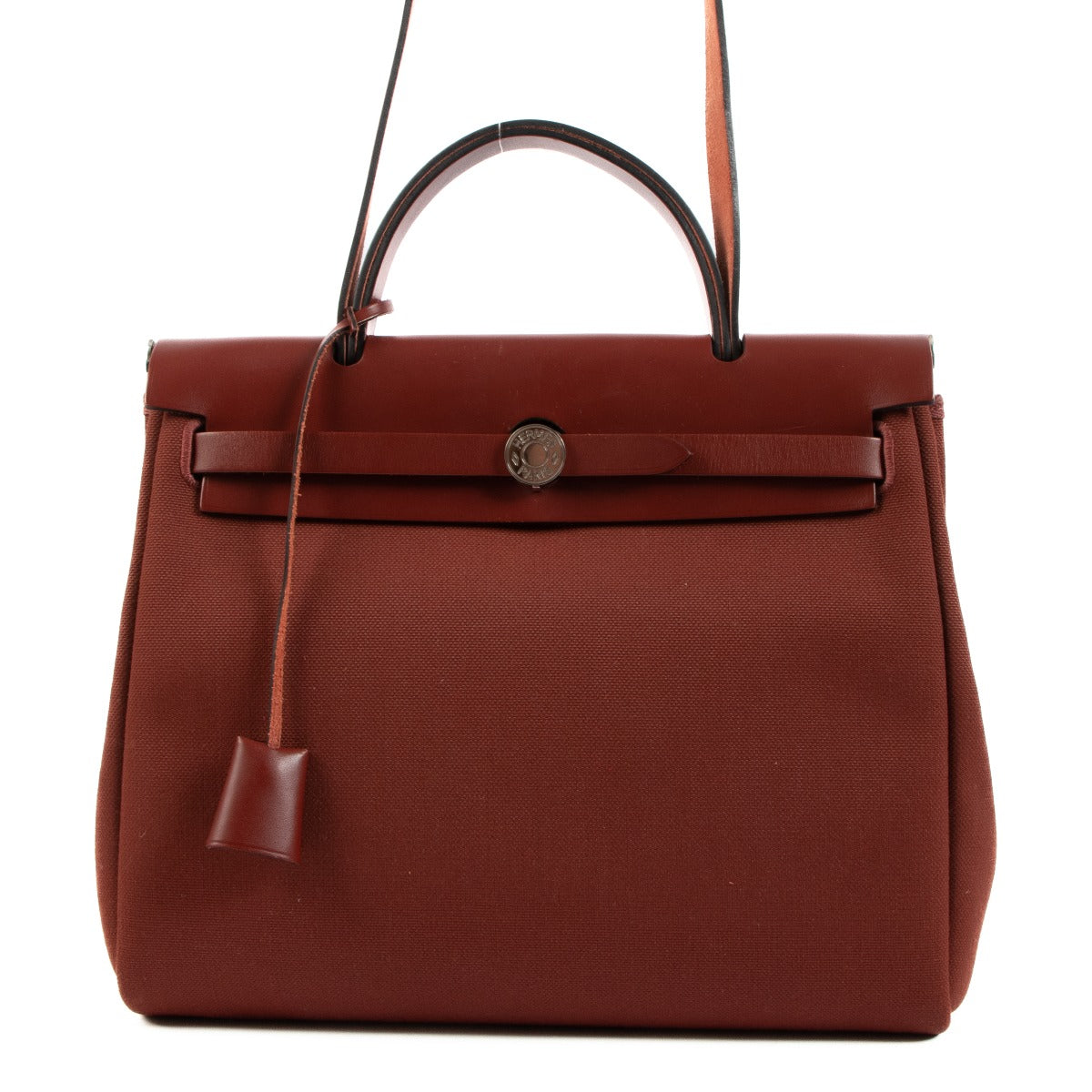 Hermès Herbag 31 Zip Retourné Rough H Toile Officier/Hunter