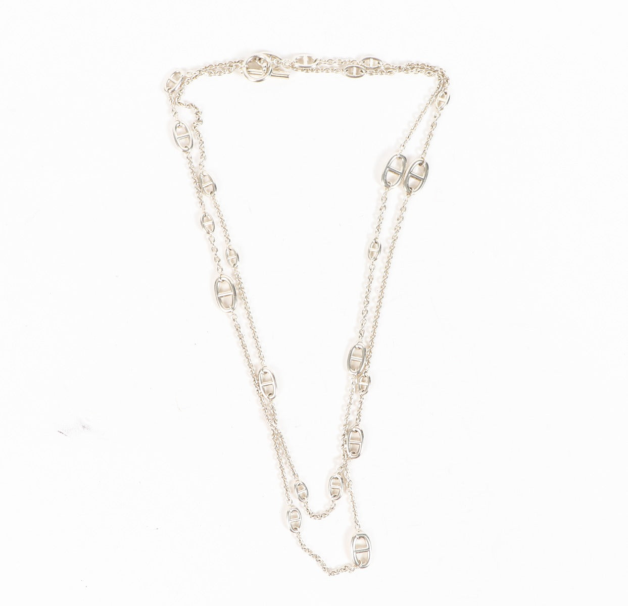 Hermès Silver Farandole Long Necklace