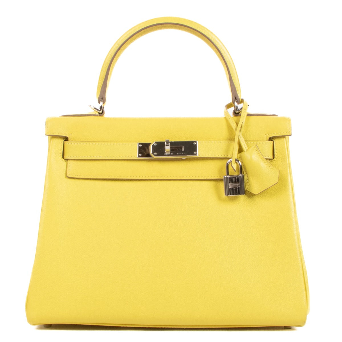 Hermès Kelly 28 Lime Evercolor