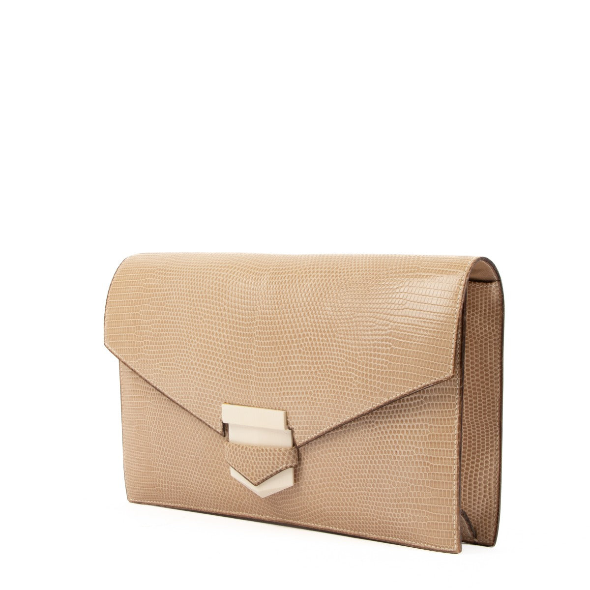 Hermès Pan Ficelle Lizard Vintage Clutch