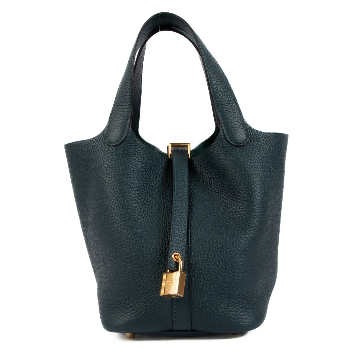 Hermès Picotin 18 Lock Vert Cypres Clemence