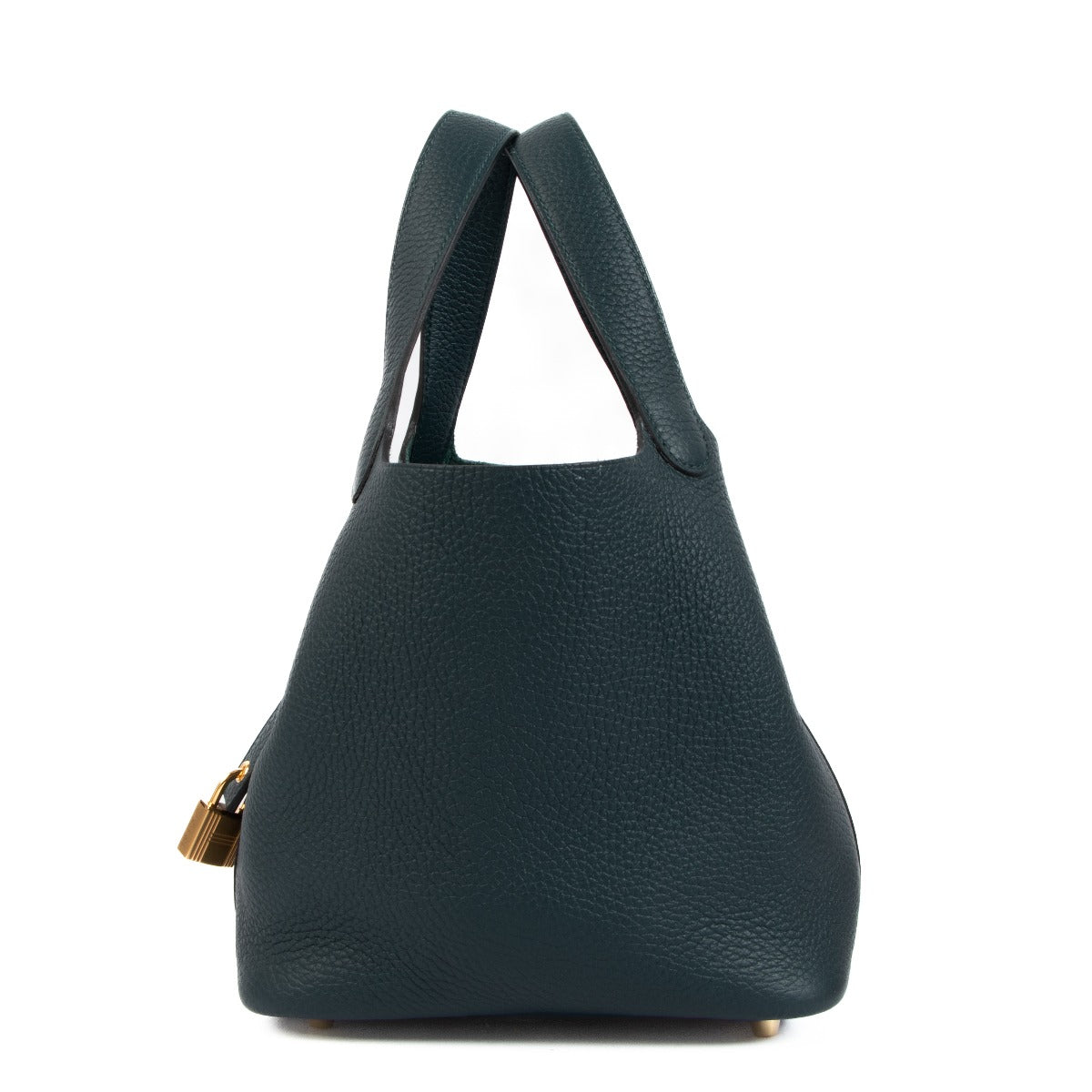 Hermès Picotin 18 Lock Vert Cypres Clemence