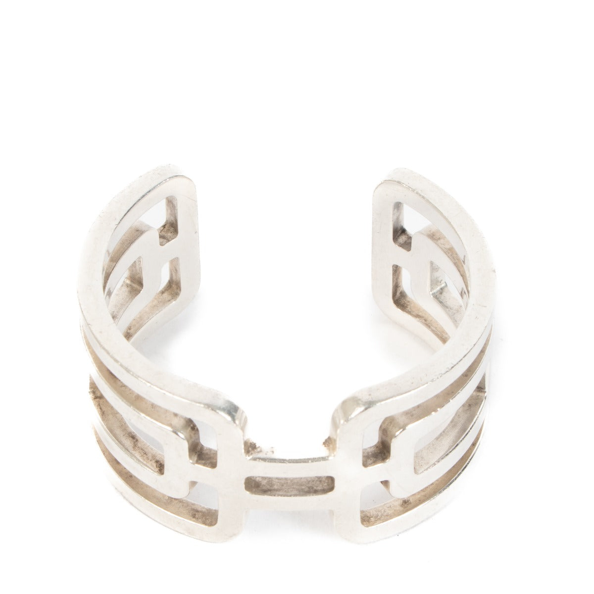 Hermes, Silver, Fashion, Jewelry, Bracelet, Cuff, Arcane, Preloved, Labellov, Antwerp, Knokke, Brussels,