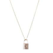 Hermès Vintage Silver Cadena Lock Necklace