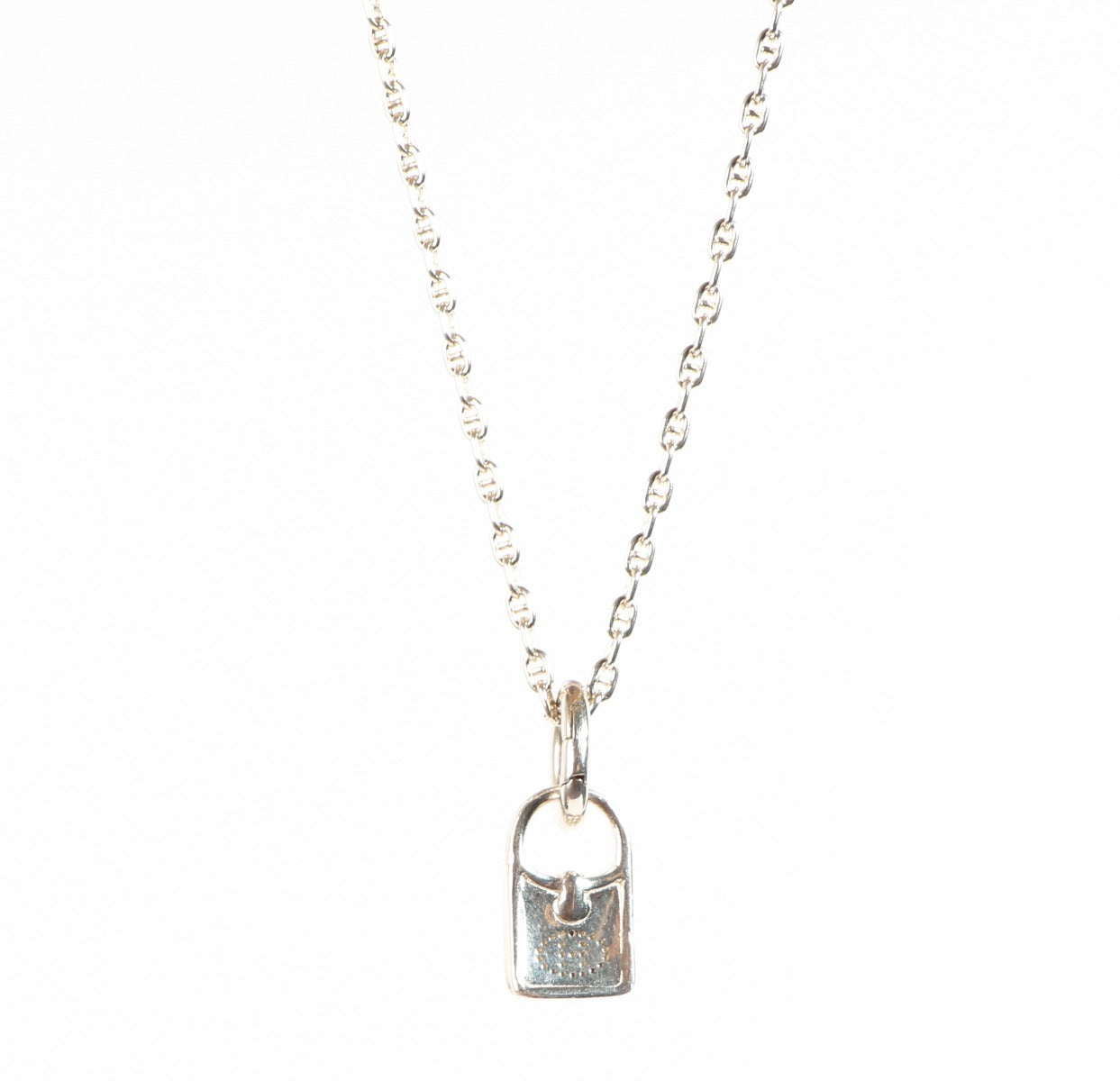 Collier pendentif Hermès Evelyne en argent