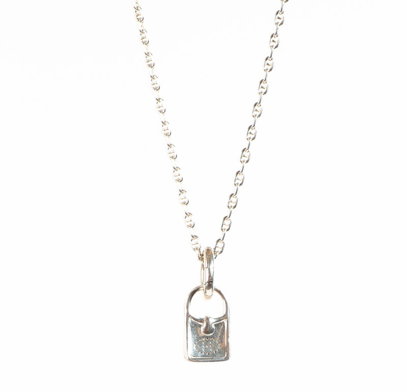 Hermès Silver Evelyne Pendant Necklace