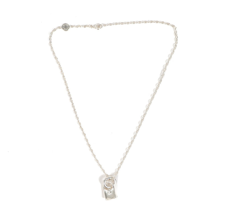 Hermès Silver Evelyne Pendant Necklace
