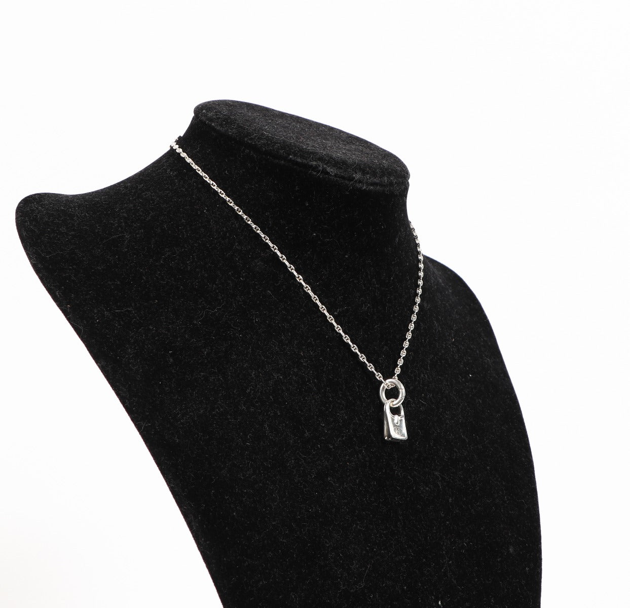 Hermès Silver Evelyne Pendant Necklace