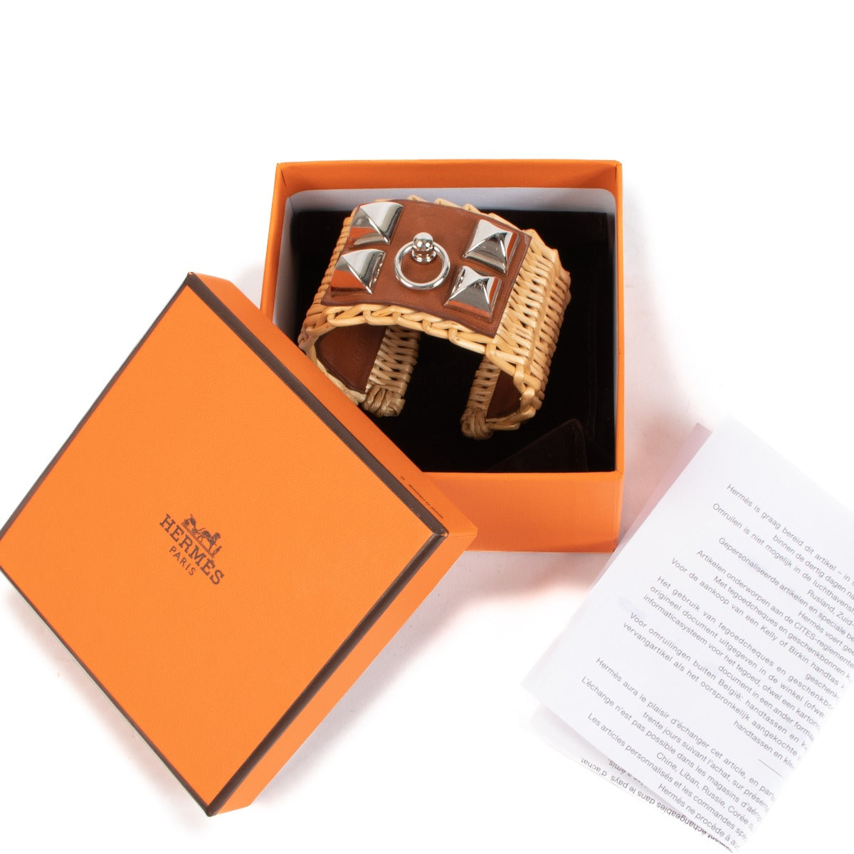 shop authentic second hand Hermès Medor Picnic Cuff Bracelet on Labellov.com
