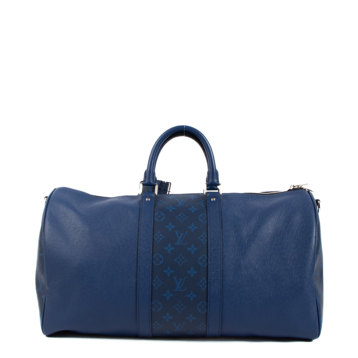 Sac de voyage Louis Vuitton Keepall Bandoulière 50 Bleu Taigarama