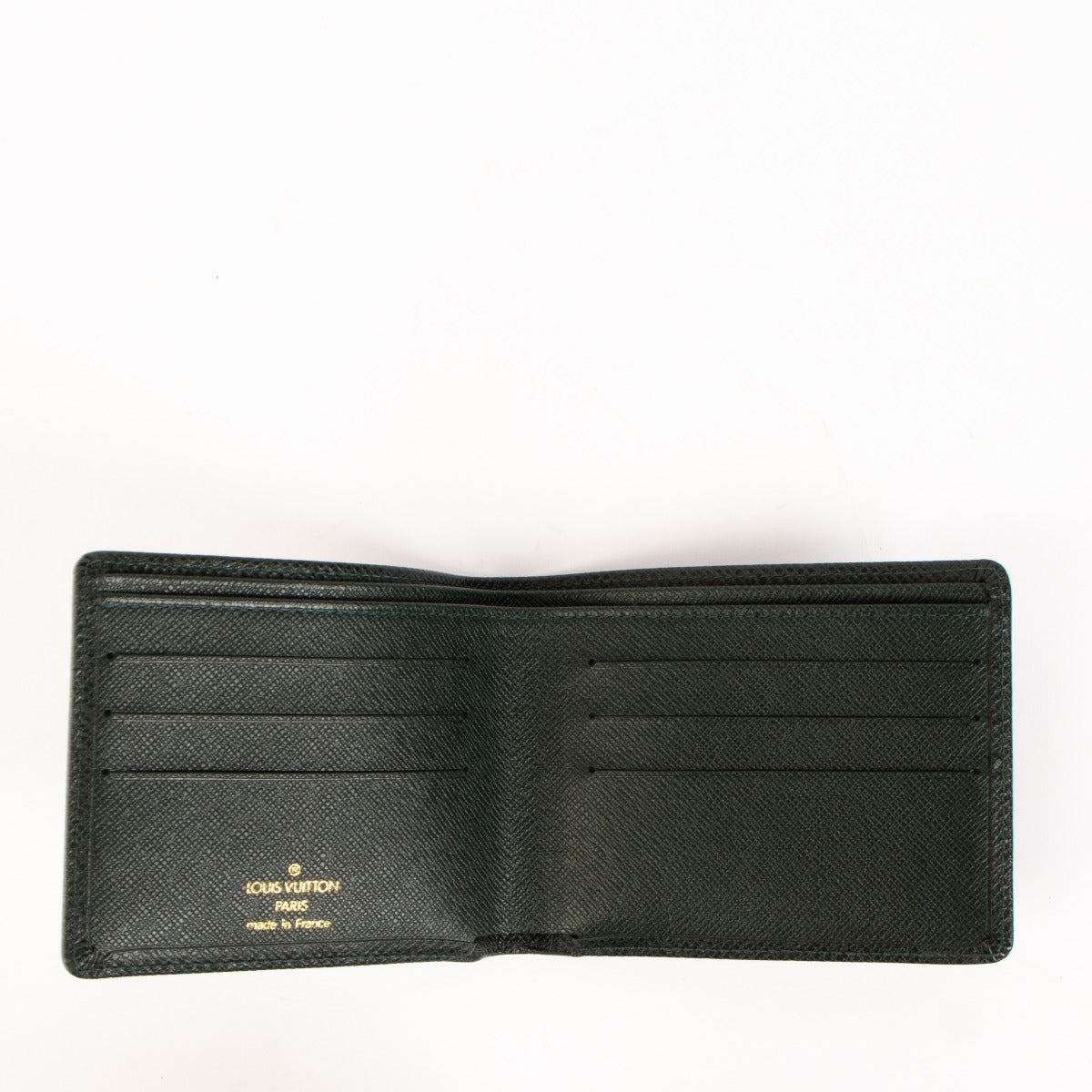 Louis Vuitton Epicea Groene Taiga Slanke Portemonnee