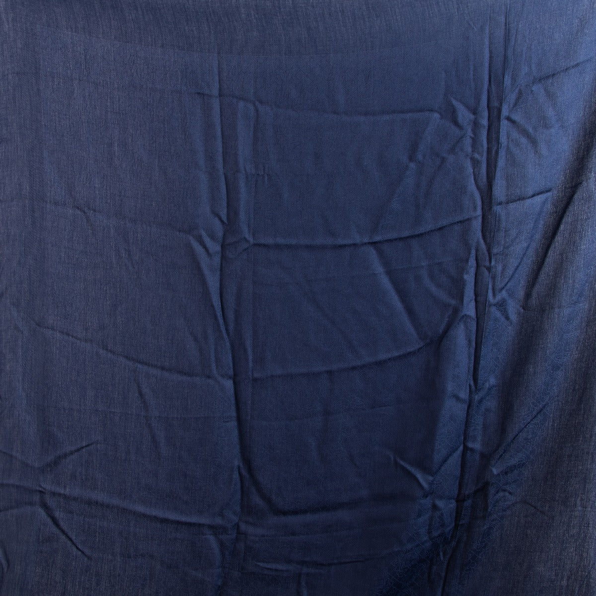 Versace Blue Medusa Jacquard Lenpur Scarf