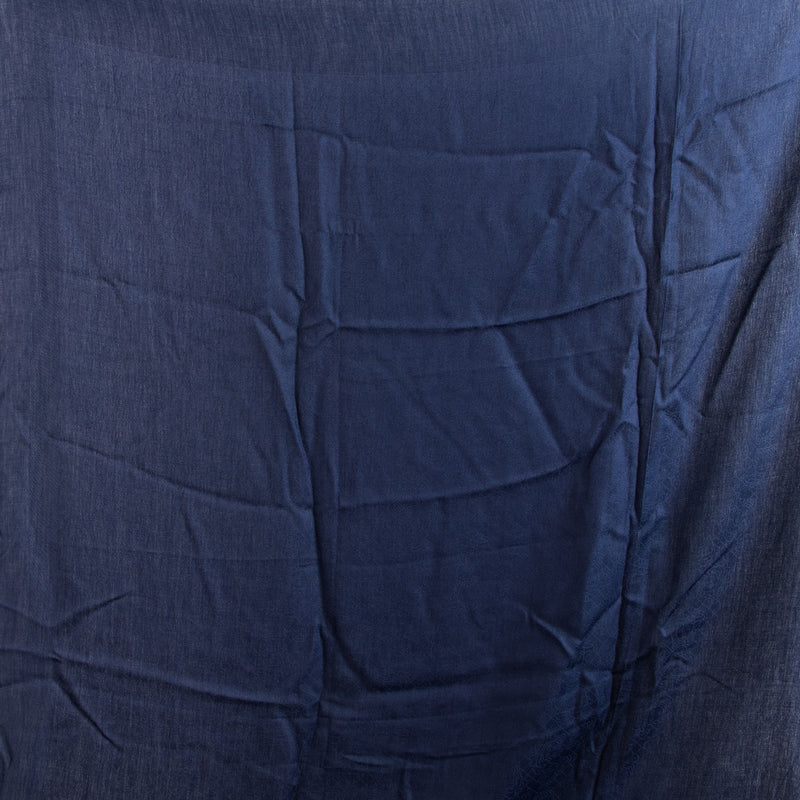 Versace Blue Medusa Jacquard Lenpur Scarf