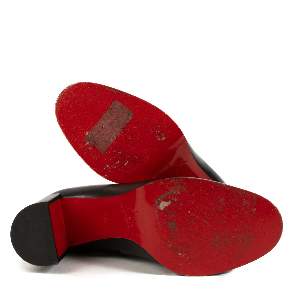 shop 100% authentic second hand Christian Louboutin Black Adoxa Ankle Boots - Size 37 1/2 on Labellov.com