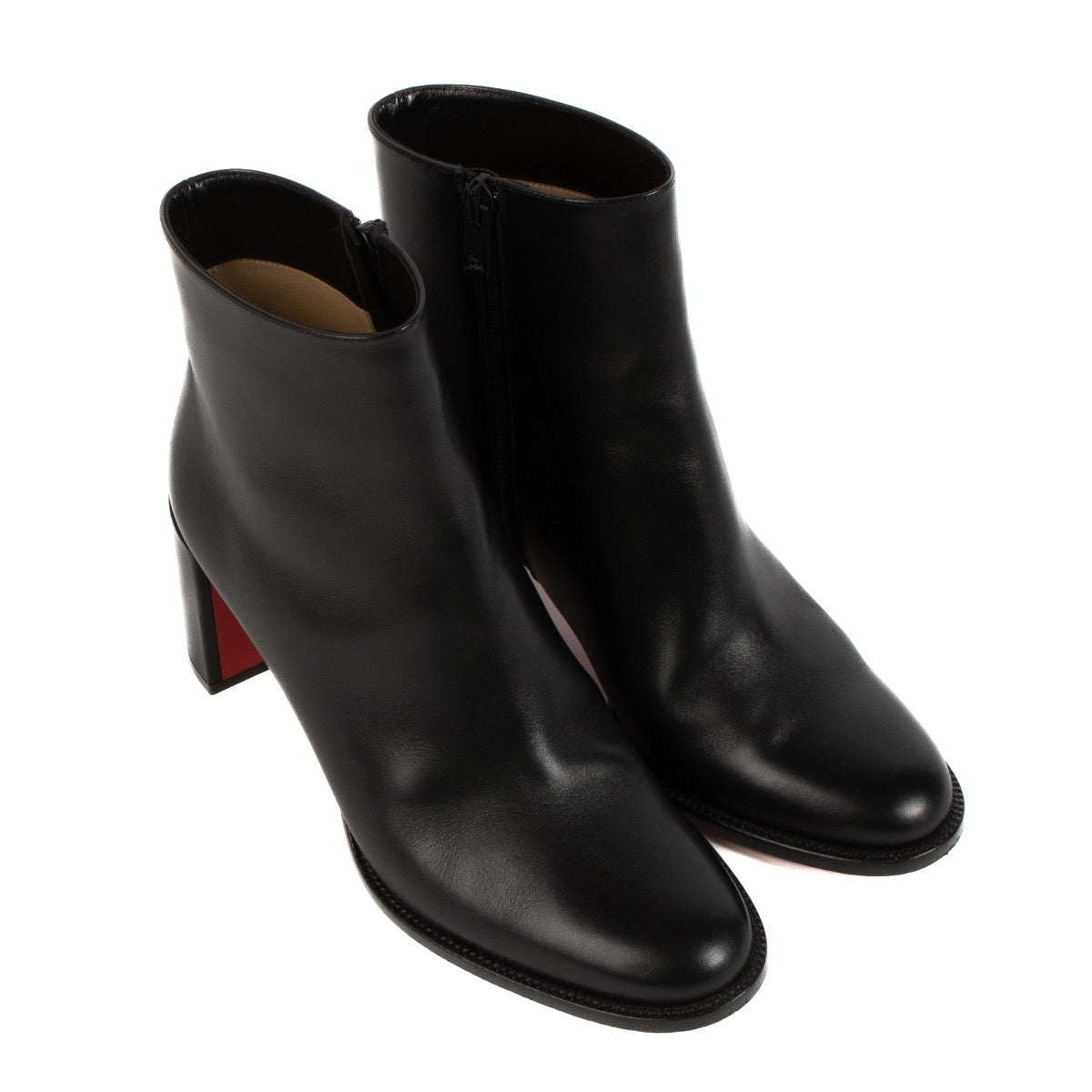 shop 100% authentic second hand Christian Louboutin Black Adoxa Ankle Boots - Size 37 1/2 on Labellov.com