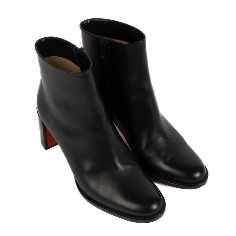 shop 100% authentic second hand Christian Louboutin Black Adoxa Ankle Boots - Size 37 1/2 on Labellov.com
