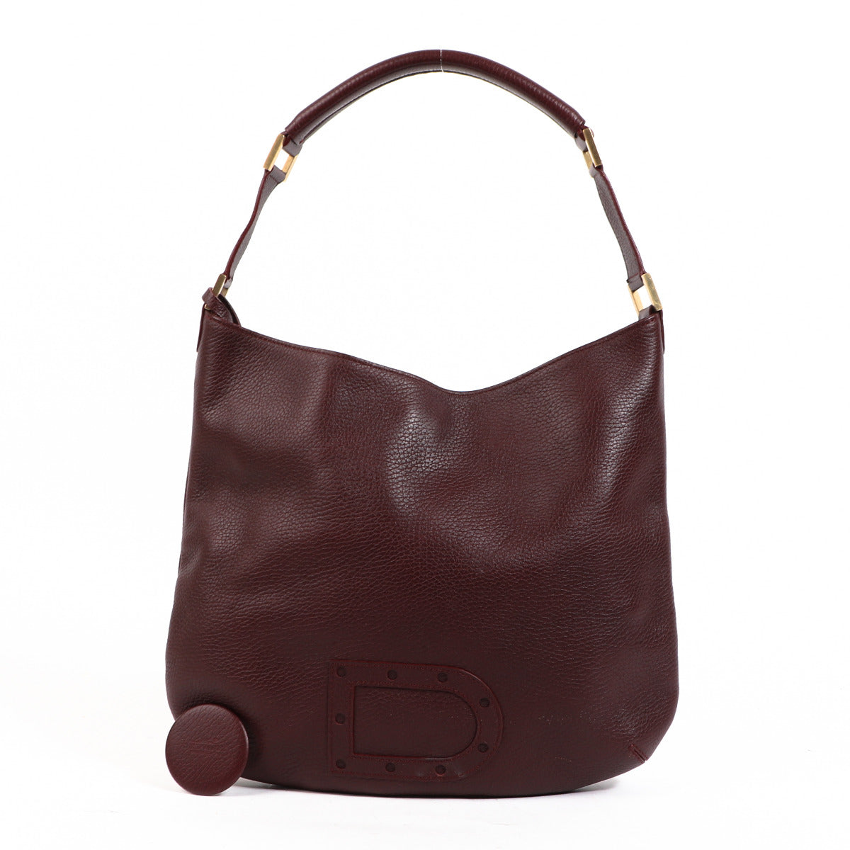 Delvaux Burgundy Louise Shoulder Bag for the best price at Labellov secondhand luxury in Antwerp