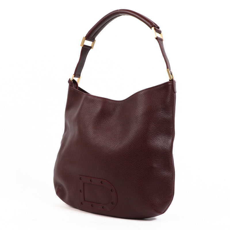Delvaux Louise PM Burgundy Crispy Calf