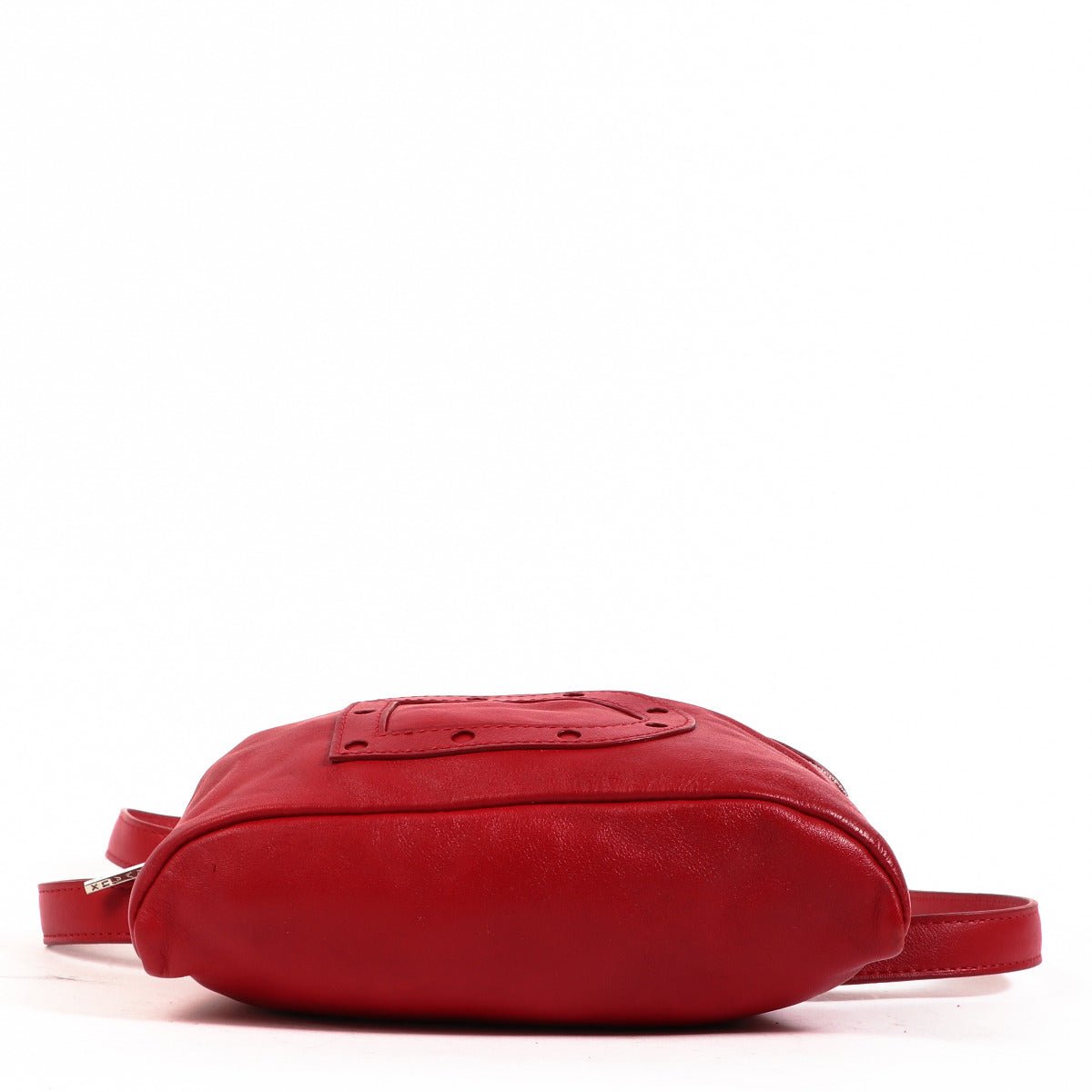 Delvaux Red Leather Crossbody Bum Bag