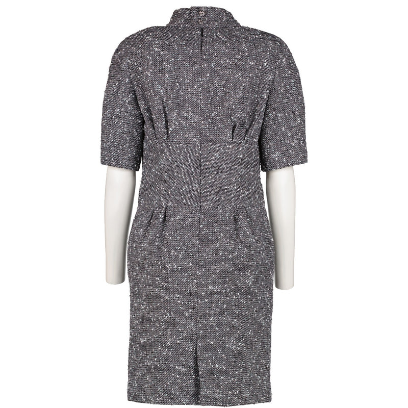 shop 100% authentic second hand Chanel Grey Tweed Dress - Size 36 on Labellov.com