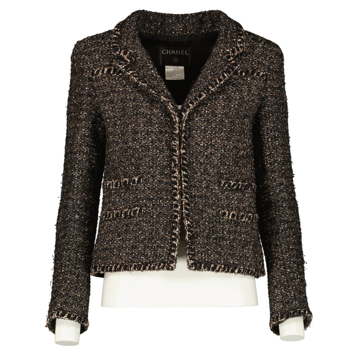 Chanel 04A Black Tweed Jacket