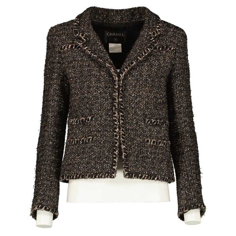 Chanel 04A Black Tweed Jacket