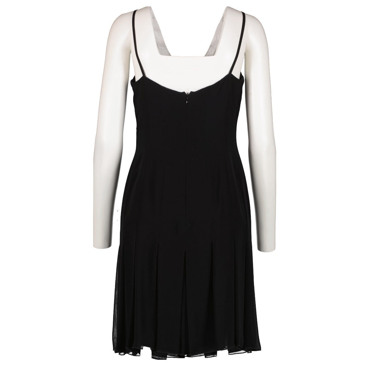 shop 100% authentic second hand Chanel 04P Black Slip Dress - Size 38 on Labellov.com
