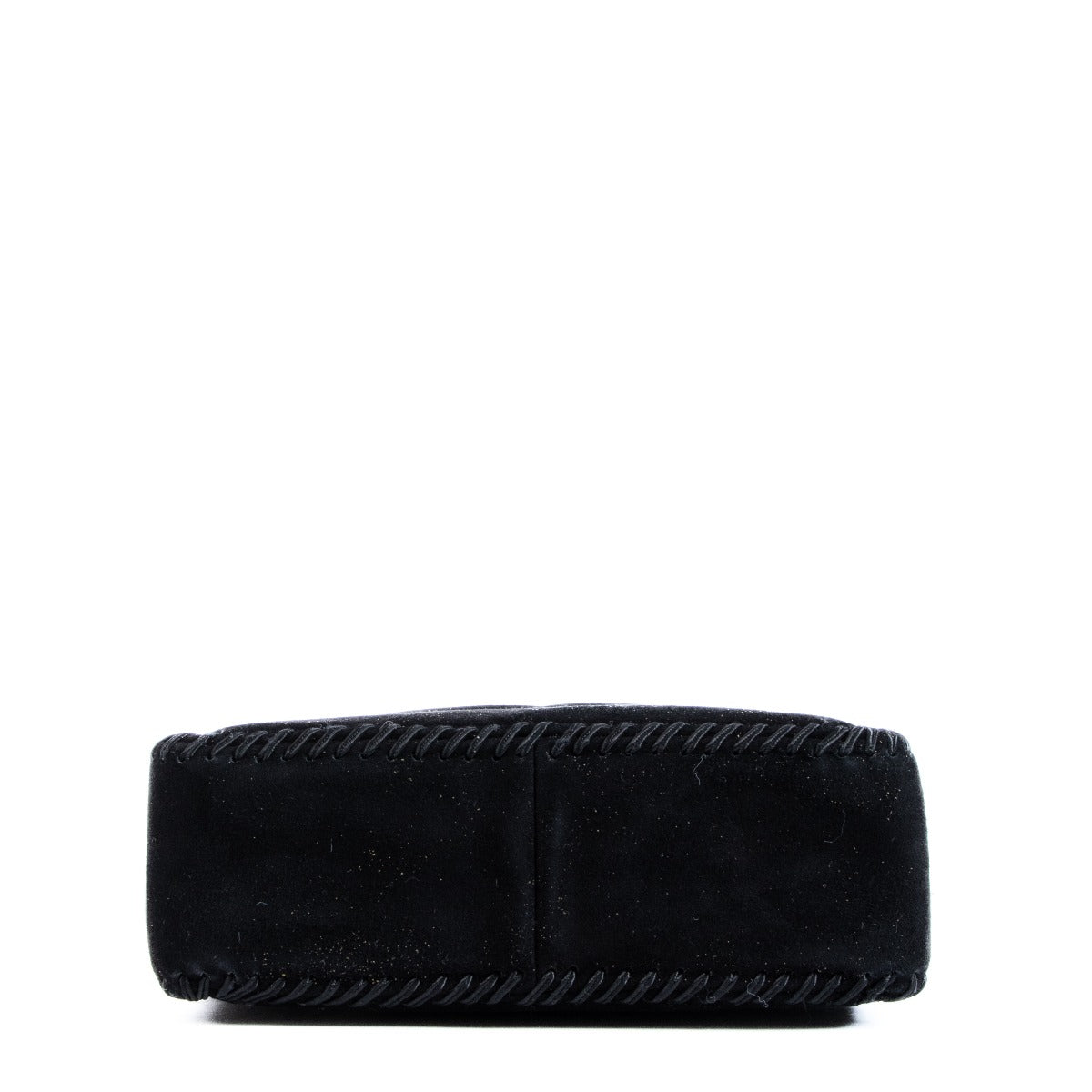 Chanel Vintage Black Suede Tassel Camera Bag