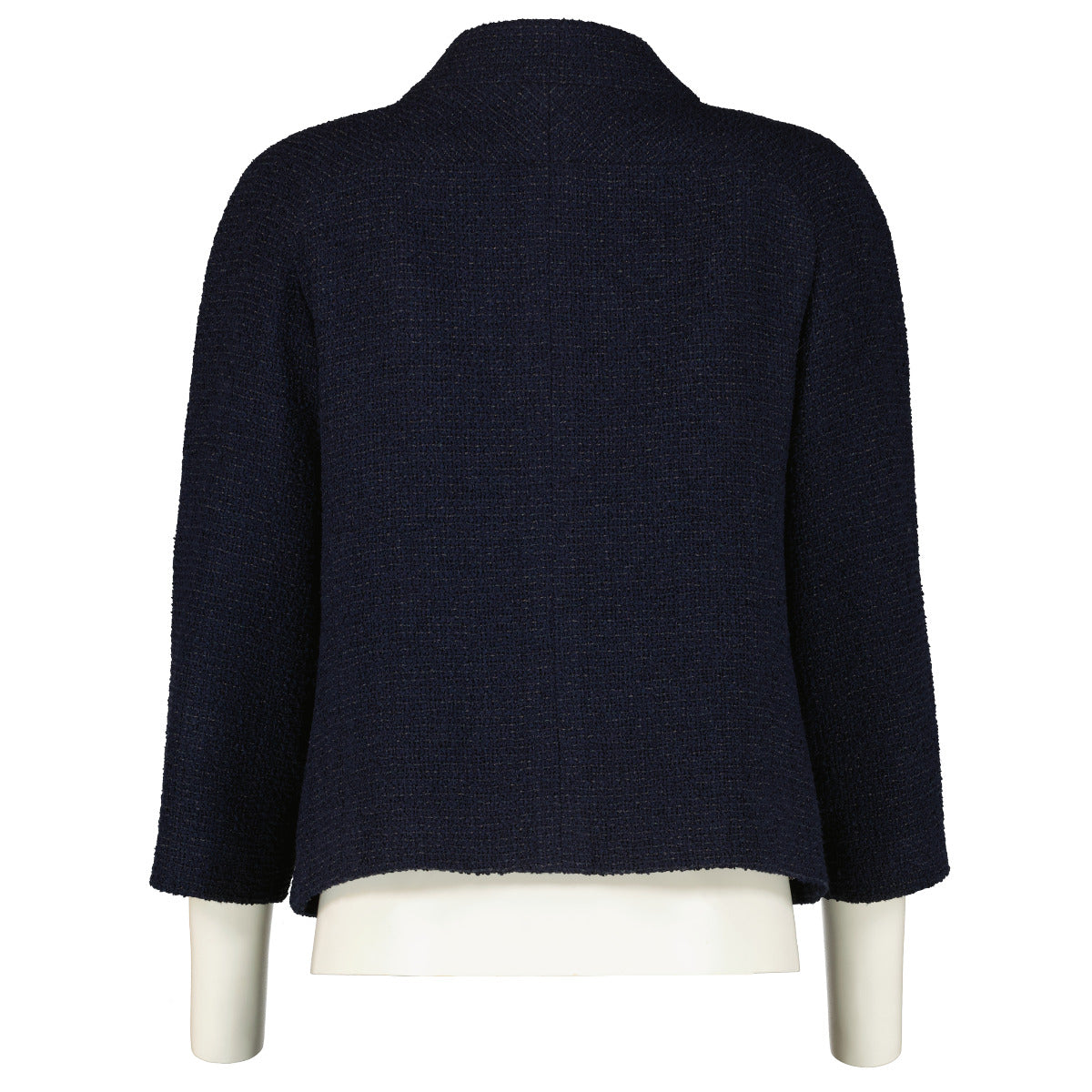 Chanel 17P Short Blue Tweed Jacket
