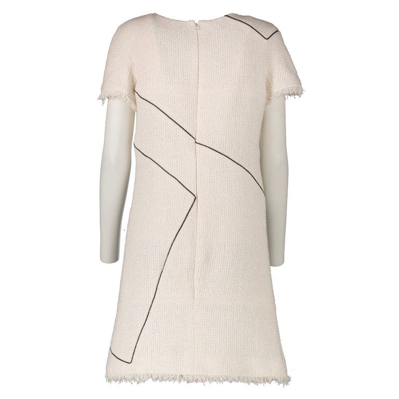 Shop 100% authentic secondhand Chanel 12P White Tweed Dress - Size 36 on Labellov.com