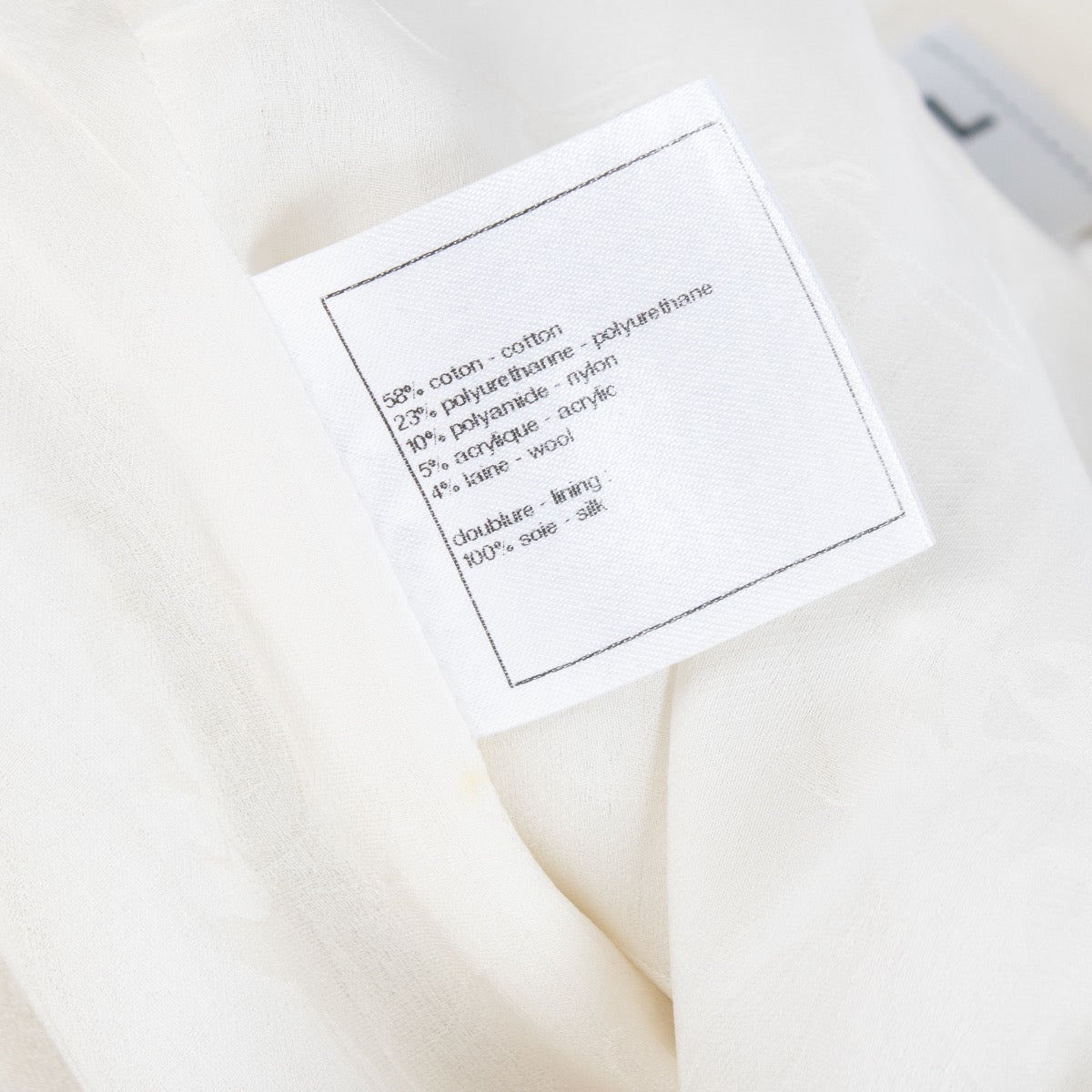 Shop 100% authentic secondhand Chanel 12P White Tweed Dress - Size 36 on Labellov.com