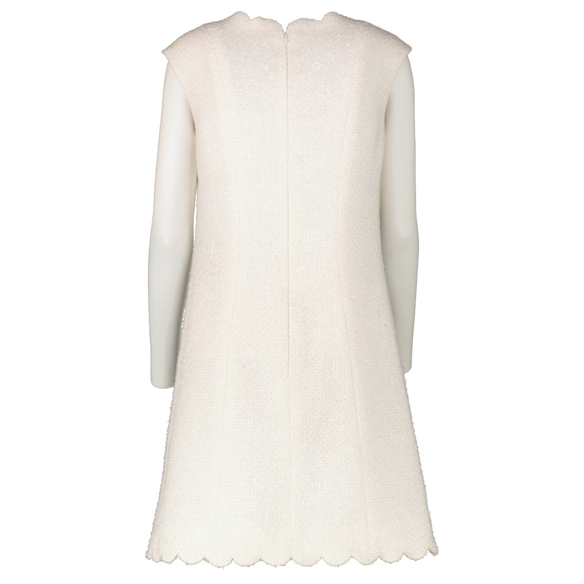 Shop 100% authentic secondhand Chanel 20k White Tweed Dress - Size 36 on Labellov.com