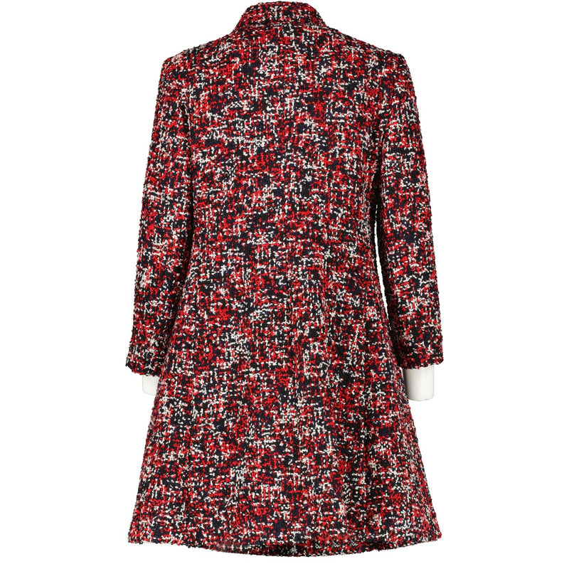 Christian Dior Multicolor Tweed Long Coat