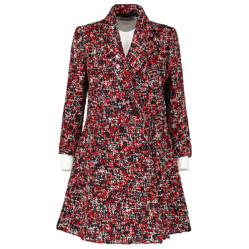 Christian Dior Multicolor Tweed Long Coat