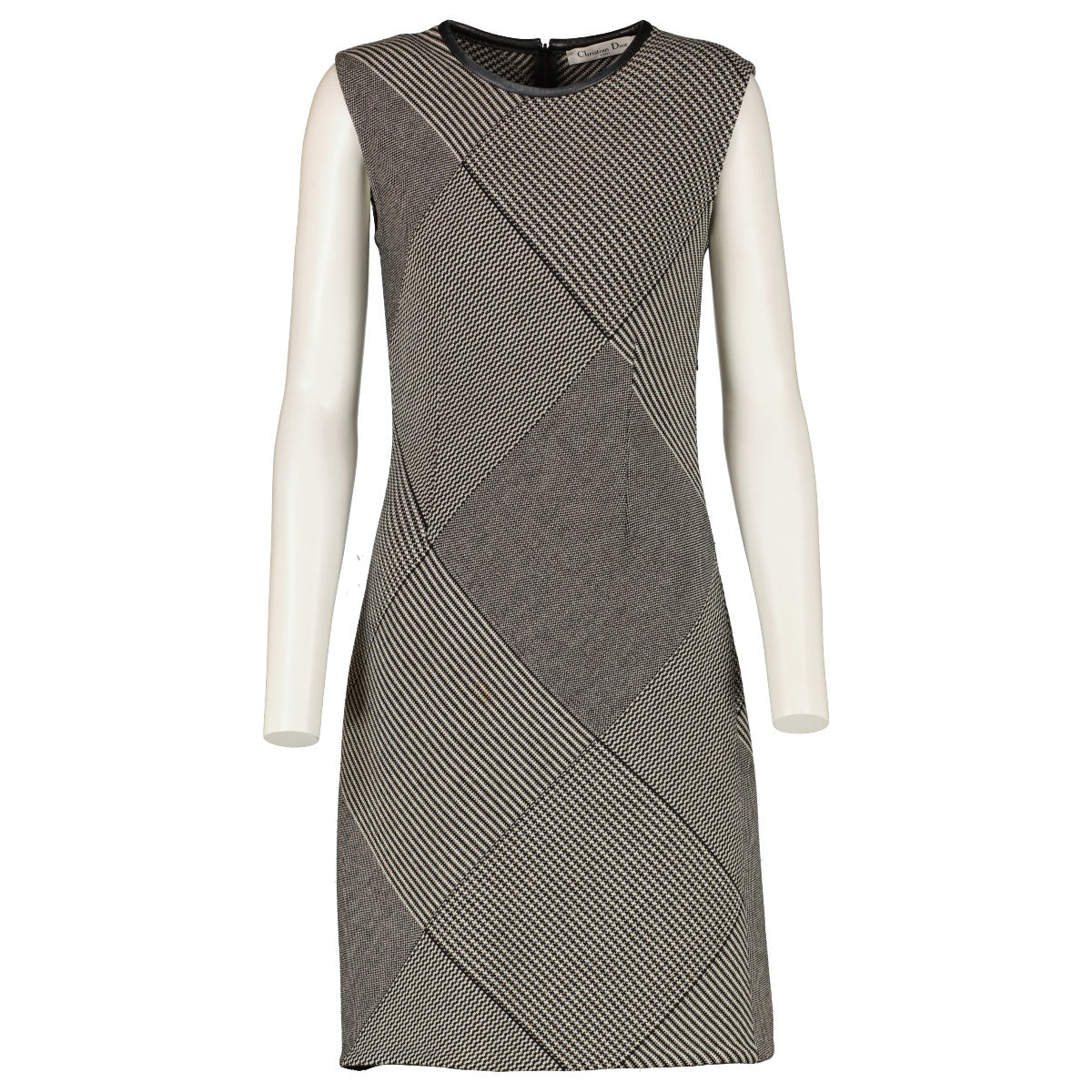 Dior Houndstooth Wool Dress