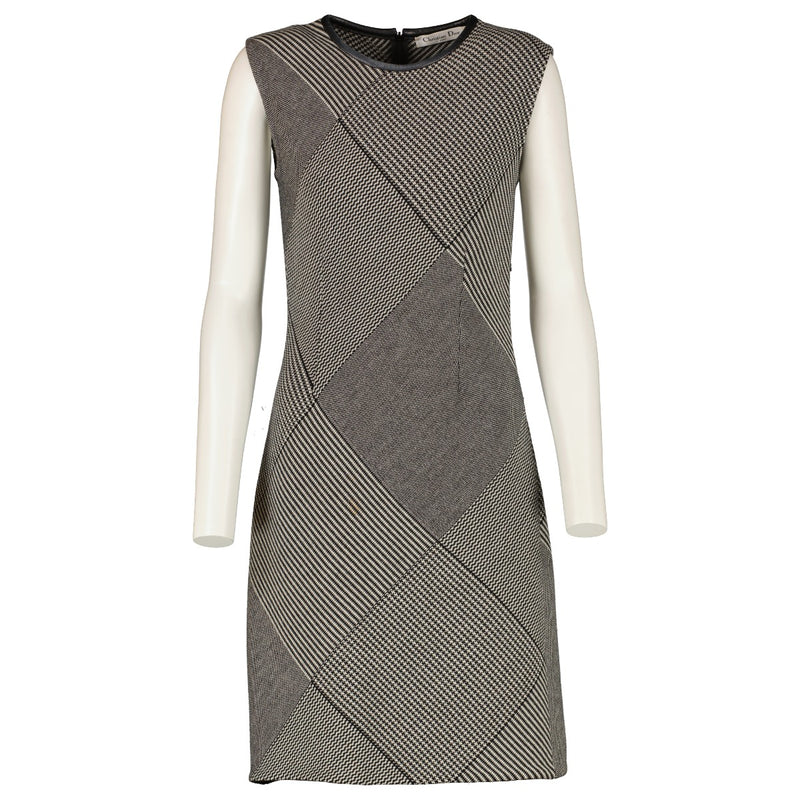 Dior Houndstooth Wool Dress