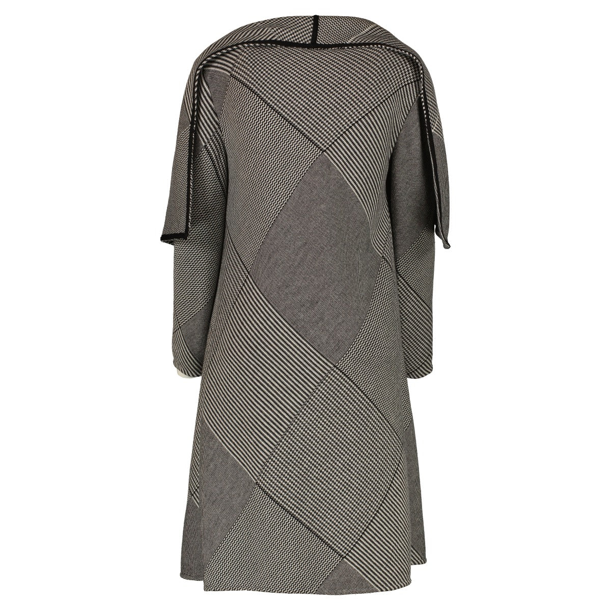Christian Dior Houndstooth Wool Coat
