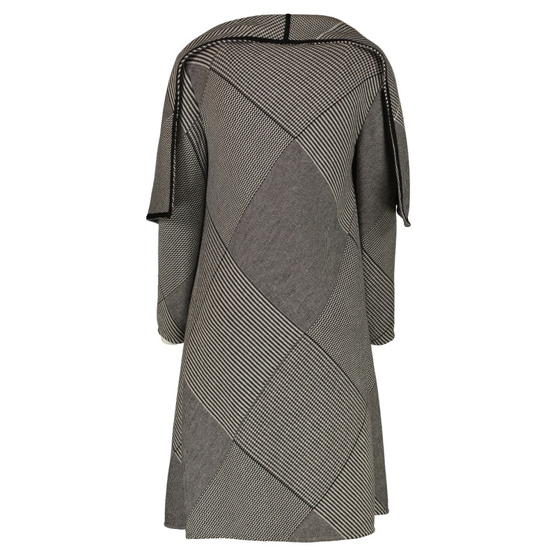 Christian Dior Houndstooth Wool Coat