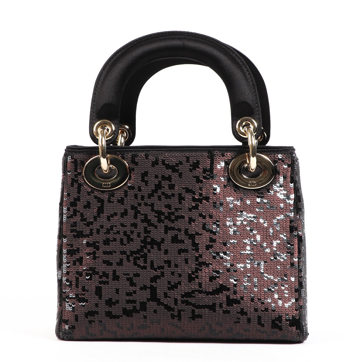 Buy an authentic second hand Christian Dior Sequin Embellished Satin ABC Mini Lady Dior in excellent condition at Labellov.com