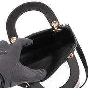 Buy an authentic second hand Christian Dior Sequin Embellished Satin ABC Mini Lady Dior in excellent condition at Labellov.com