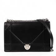 Buy an authentic second hand Christian Dior Black Large Diorama Shoulder Bag in very good condition at Labellov.com