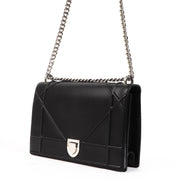Buy an authentic second hand Christian Dior Black Large Diorama Shoulder Bag in very good condition at Labellov.com